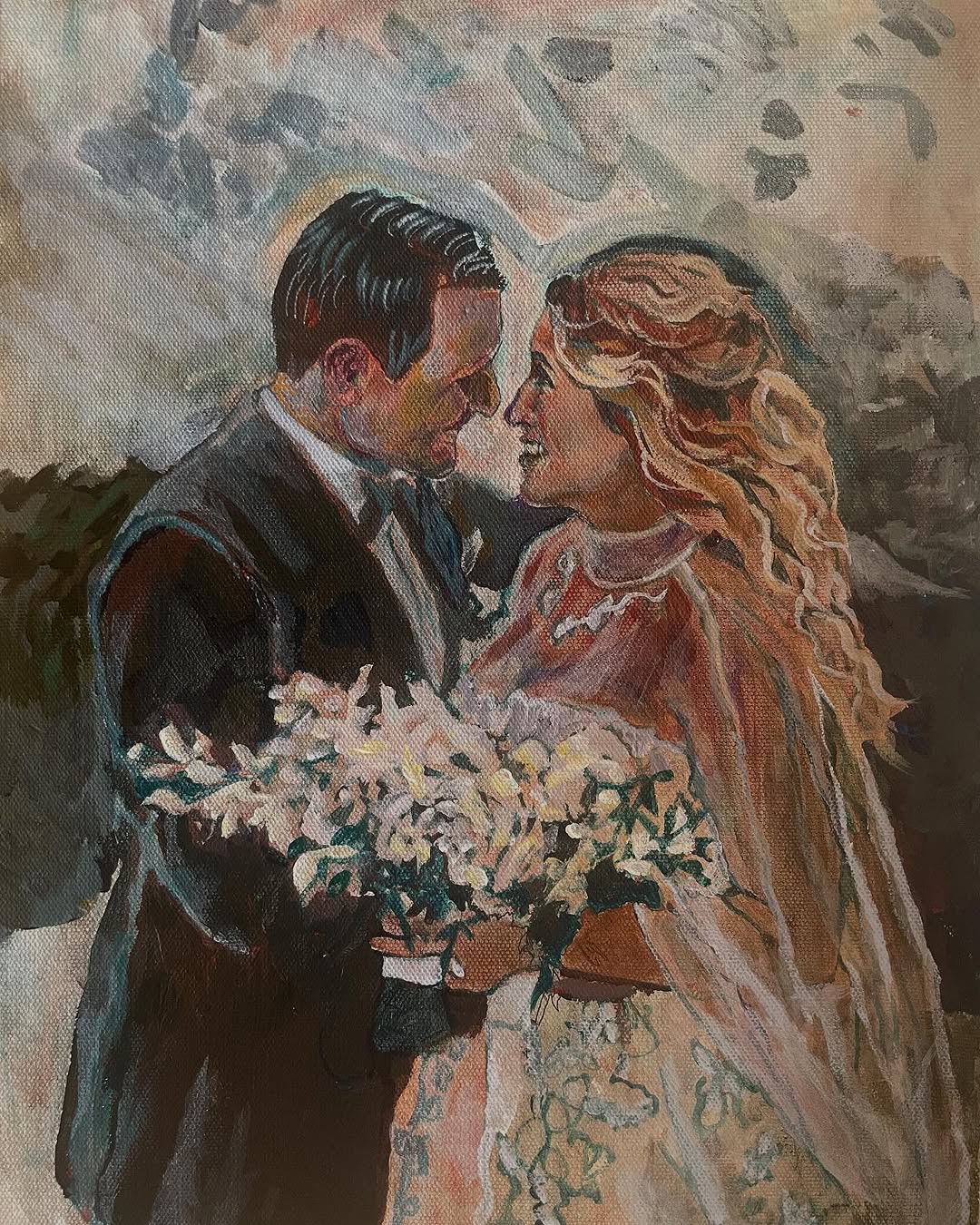 Wedding commission painting